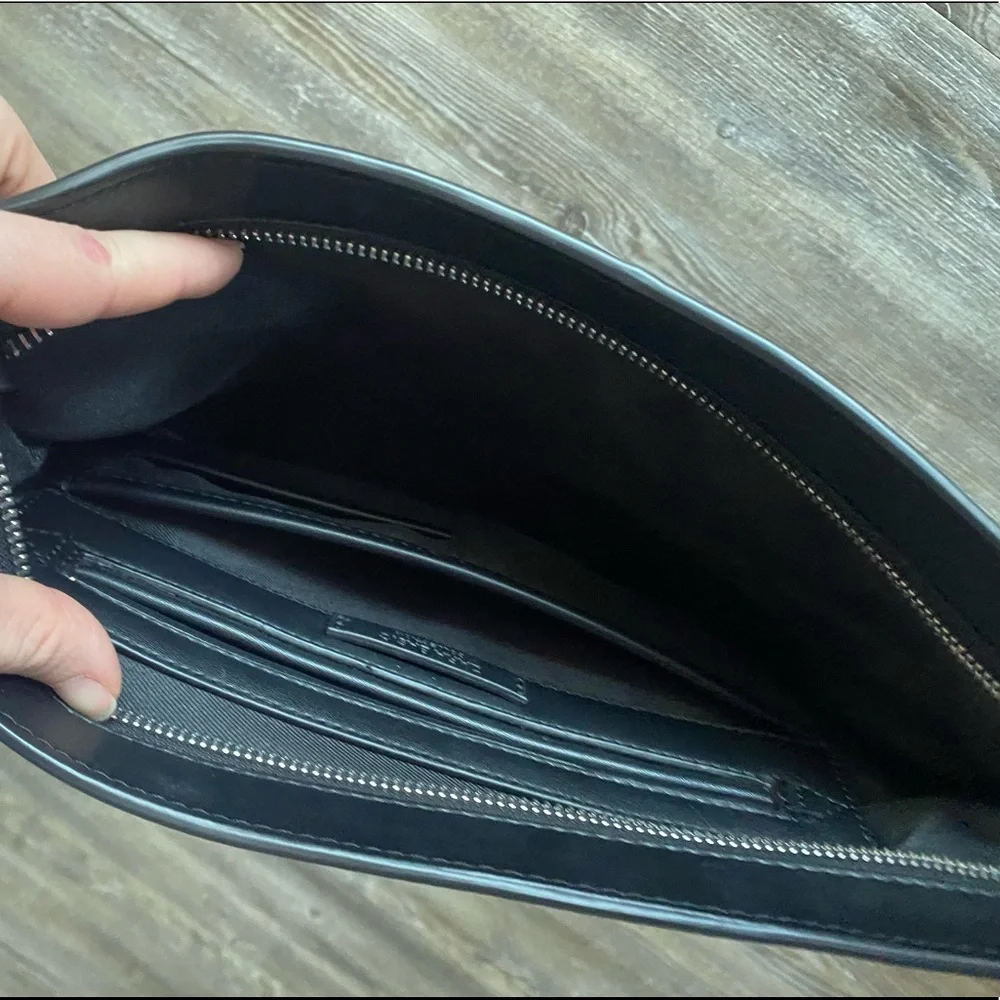 Zara Black Envelope Clutch - Picture 3 of 5